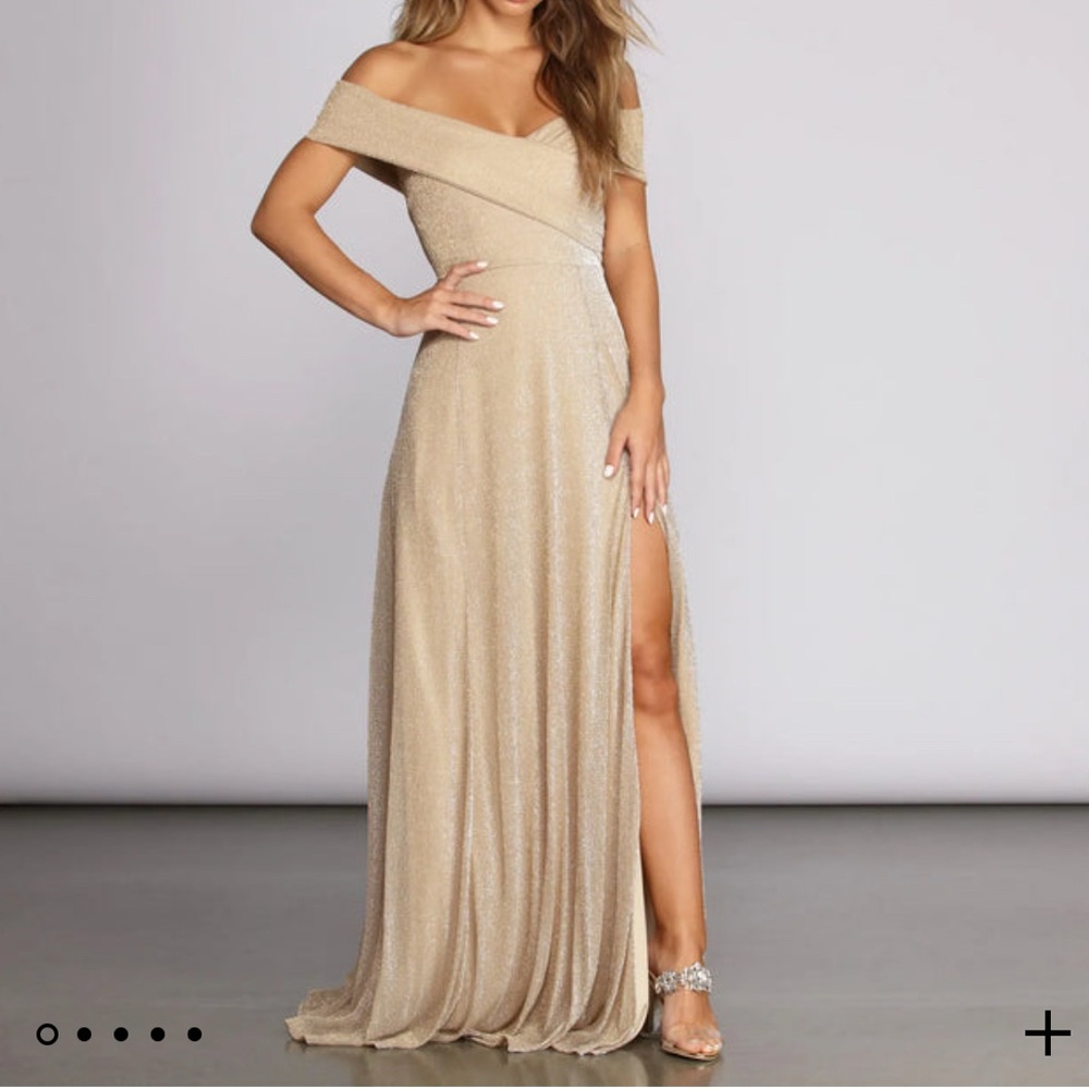 Brand New Beautiful Gold Shimmer Dress